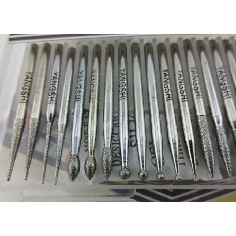 Shank 2.35mm 30pcs Set DIY Wood Cutter Knife Mill Tool Diamond Grinding Needle Files Emery Mounted Points CBN Carving Polishing
Shank 2.35mm 30pcs Set DIY Wood Cutter Knife Mill Tool Diamond Grinding Needle Files Emery Mounted Points CBN Carving Polishing