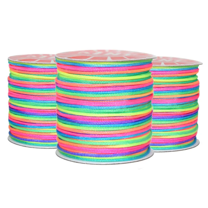 45Yards 1.5MM Rainbow multicolor Chinese Knot Nylon Cord Braid Strap Necklace Rope Bead For DIY Necklace Bracelet Making
45Yards 1.5MM Rainbow multicolor Chinese Knot Nylon Cord Braid Strap Necklace Rope Bead For DIY Necklace Bracelet Making