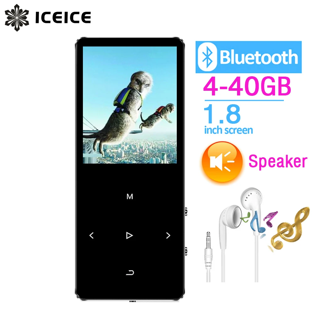 ICEICE MP3 Music Player with Bluetooth Touch Keys Built-in Speaker 8GB 16GB 32GB MP-3 Portable Walkman with Radio FM Recording
ICEICE MP3 Music Player with Bluetooth Touch Keys Built-in Speaker 8GB 16GB 32GB MP-3 Portable Walkman with Radio FM Recording