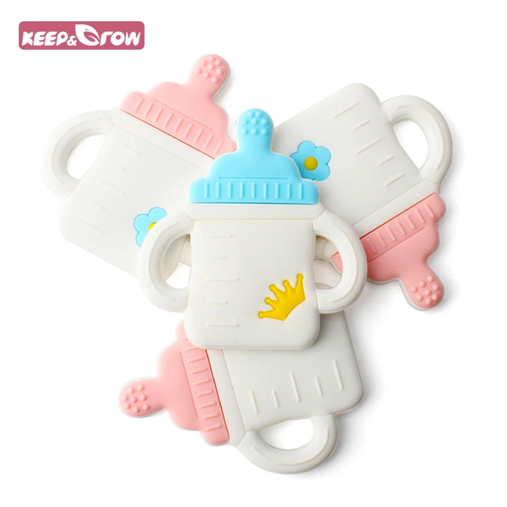 Keep&Grow 1pcs Silicone Teether BPA Free Feeding Bottle Shaped Baby Teethers Baby Teething Toys DIY Necklace Pendant Shower Gift
Keep&Grow 1pcs Silicone Teether BPA Free Feeding Bottle Shaped Baby Teethers Baby Teething Toys DIY Necklace Pendant Shower Gift