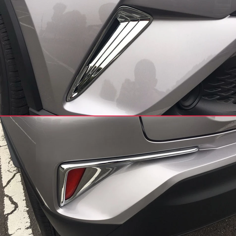 F+R Fog Light Cover Kit For Toyota CHR C-HR 2017-2019 Front Rear Chrome Grill Bumper Reflector Overlay Accessories
F+R Fog Light Cover Kit For Toyota CHR C-HR 2017-2019 Front Rear Chrome Grill Bumper Reflector Overlay Accessories