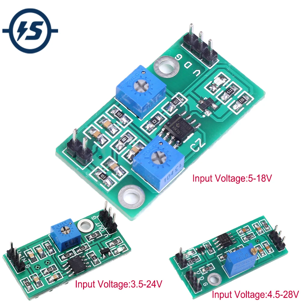 LM393 Voltage Comparator Module High Level Output Analog Comparator Control With LED Indicator
LM393 Voltage Comparator Module High Level Output Analog Comparator Control With LED Indicator