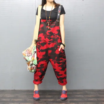 Female Women Camouflage Jumpsuit Denim Romper Overalls Casual bodysuit Harem pants fashion Basic Hole Pants Wide Leg Rompers
Female Women Camouflage Jumpsuit Denim Romper Overalls Casual bodysuit Harem pants fashion Basic Hole Pants Wide Leg Rompers