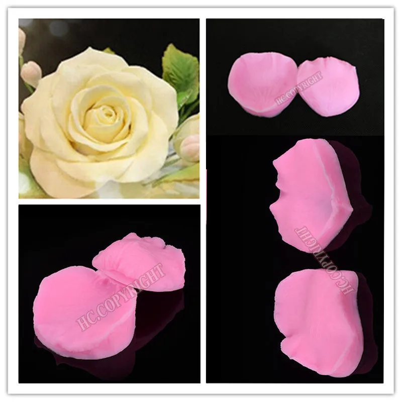 

1SET 3D S/M/L Rose Flower Petal in Heart Shapes Fondant Silicone Sugarcraft Decorating DIY Kitchen Cookie Baking Cake Mold ToolS