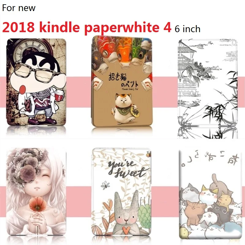 Fashion PU Leather Painted Case for Amazon Kindle paperwhite 4 6" 2018 Keyboard Version E-reader Ultrathin Delicate Cover cases
Fashion PU Leather Painted Case for Amazon Kindle paperwhite 4 6" 2018 Keyboard Version E-reader Ultrathin Delicate Cover cases