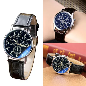 Black Three Eyes Blu ray Glass Belt Watch Business Simple PU Leather Men's Quartz Watch Fashion Casual Clock Gift
Black Three Eyes Blu ray Glass Belt Watch Business Simple PU Leather Men's Quartz Watch Fashion Casual Clock Gift