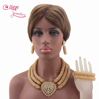 Latest Champagne Seed African Beads Jewelry Sets 3 Layers Crystal nigerian wedding beads bridal Indian Necklace Set W13387
Latest Champagne Seed African Beads Jewelry Sets 3 Layers Crystal nigerian wedding beads bridal Indian Necklace Set W13387