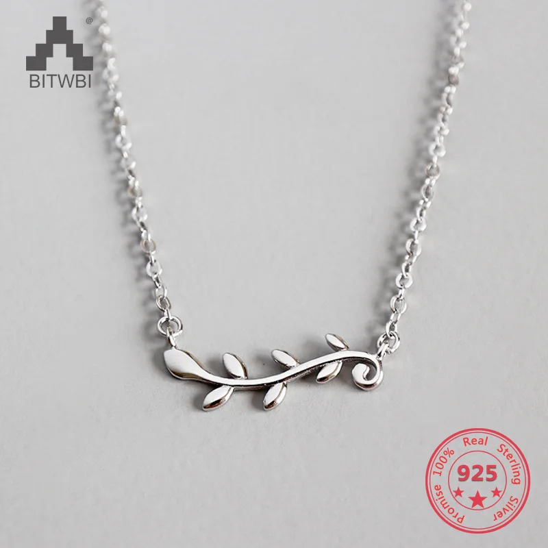 2019 New Arrival 925 Sterling Silver Clavicle Necklace Olive Branches Pendant Chain Necklace Fashion Silver Jewelry for Women
2019 New Arrival 925 Sterling Silver Clavicle Necklace Olive Branches Pendant Chain Necklace Fashion Silver Jewelry for Women