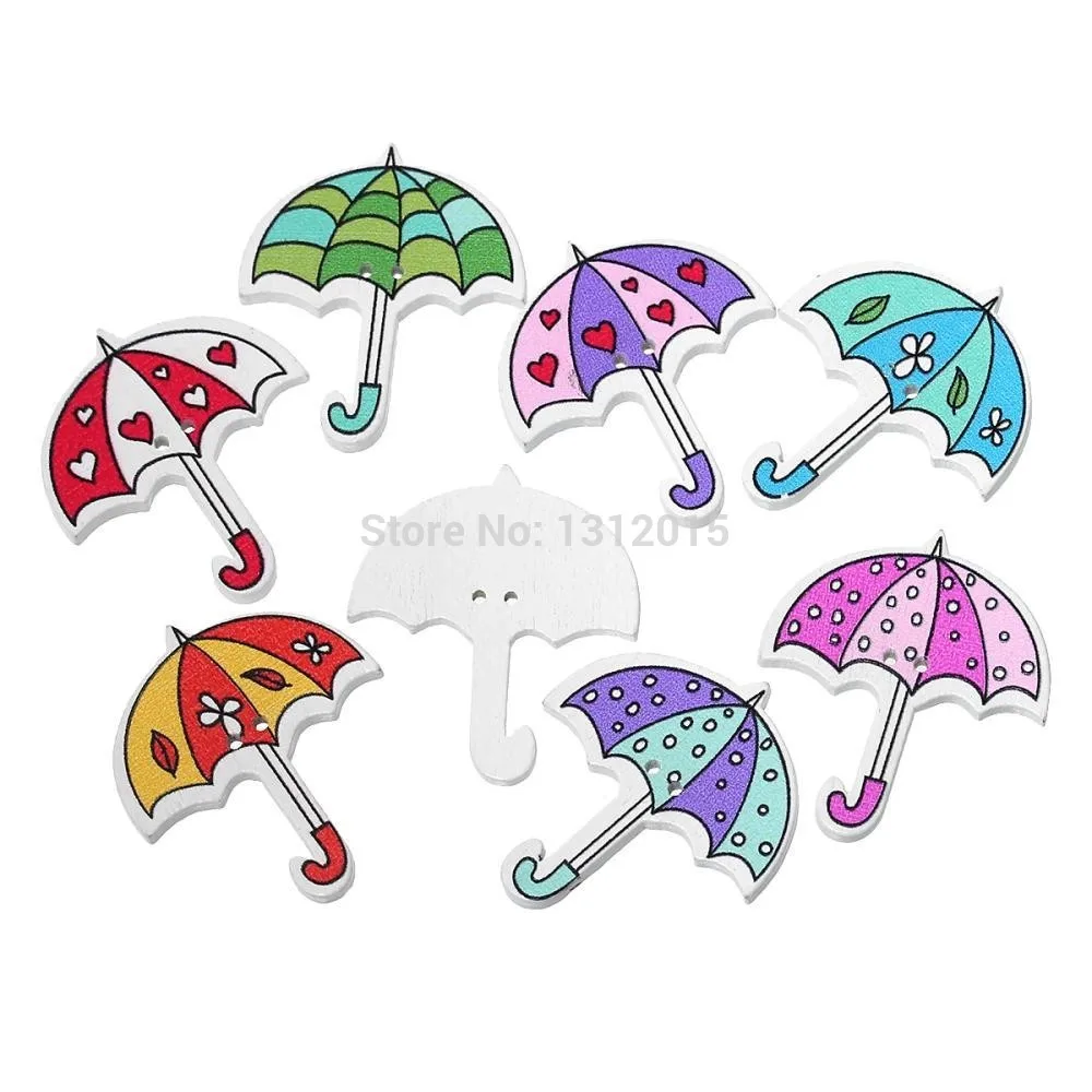 Multicolor 2 Holes Mixed Cute Umbrella Wooden decorative Buttons Fit Sewing Scrapbooking Crafts 50pcs 35x30mm PD00201-5
Multicolor 2 Holes Mixed Cute Umbrella Wooden decorative Buttons Fit Sewing Scrapbooking Crafts 50pcs 35x30mm PD00201-5