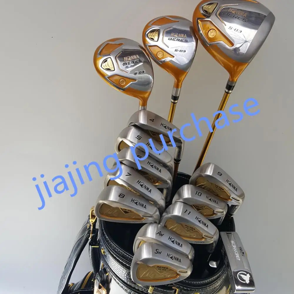 Golf Club Set HONMA S-03 4 Star Golf Club Driver + 3/5 Fairway Wood + Irons + Putt Graphite Golf Club no bag Free Shipping
Golf Club Set HONMA S-03 4 Star Golf Club Driver + 3/5 Fairway Wood + Irons + Putt Graphite Golf Club no bag Free Shipping