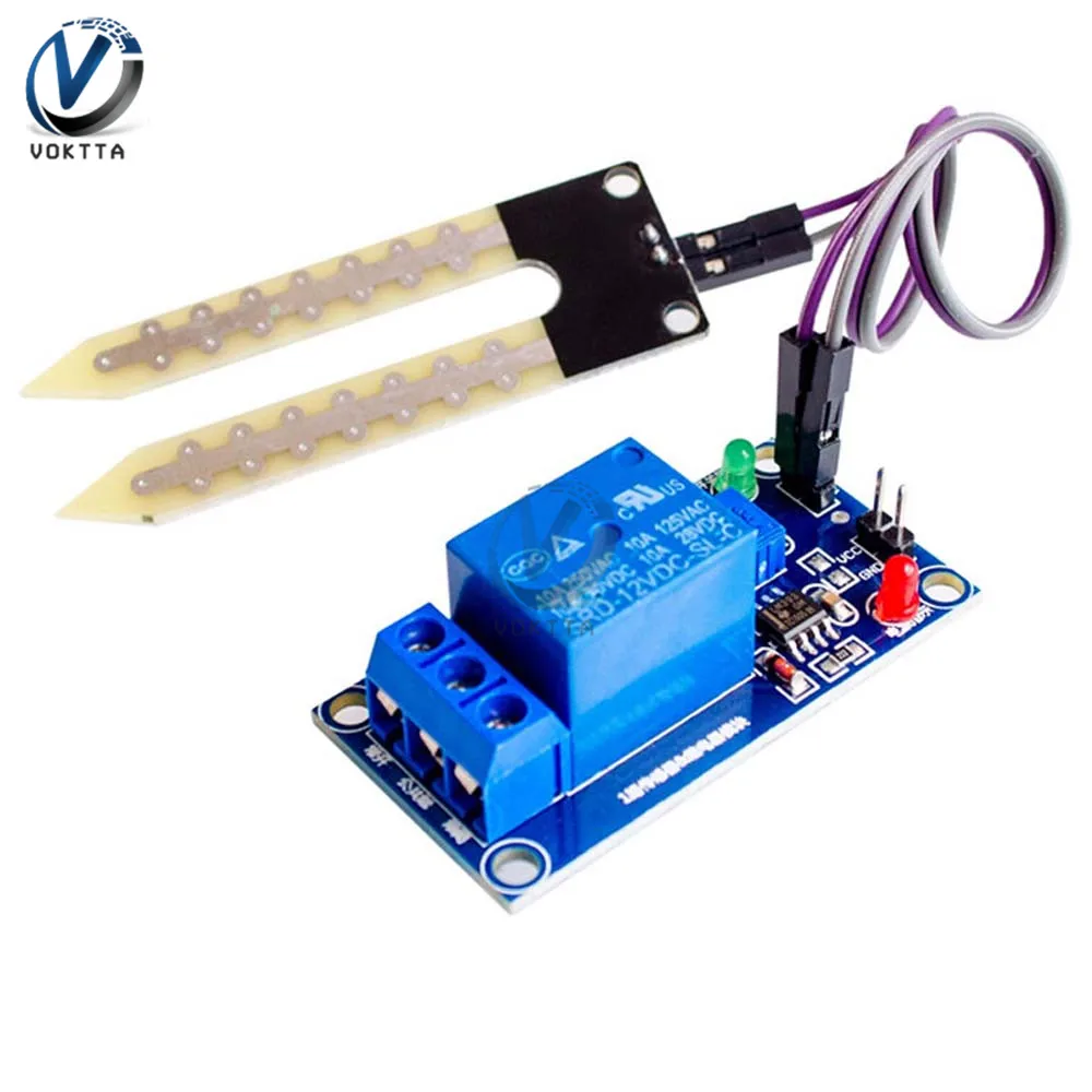 1PCS DC12V Relay with Soil Moisture Sensor Module Control Board Automatic Watering Humidity Starting Switch Relays for Garden
1PCS DC12V Relay with Soil Moisture Sensor Module Control Board Automatic Watering Humidity Starting Switch Relays for Garden