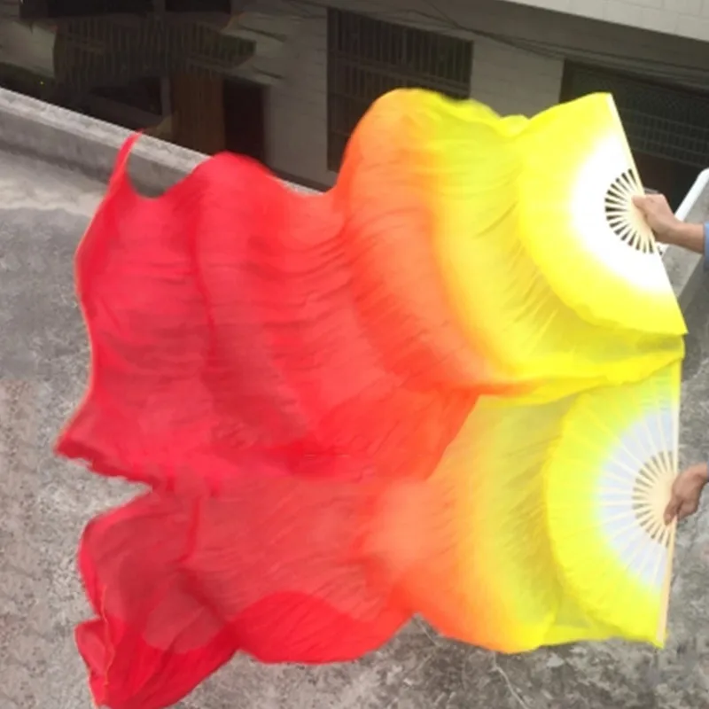 2019 New High selling women Quality Silk Belly Dance Fan Dance 100% Real Silk Veils 1 pair Red+orange+yellow
2019 New High selling women Quality Silk Belly Dance Fan Dance 100% Real Silk Veils 1 pair Red+orange+yellow