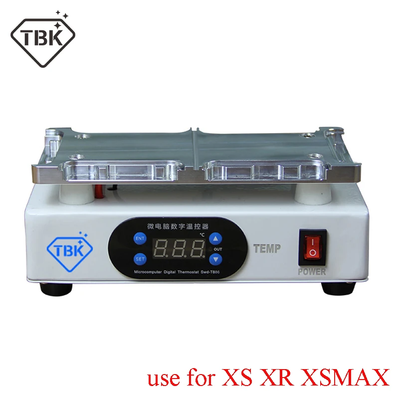 TBK-988D Mobile phone frame holder Demolition machine Middle Frame Bezel Dismantle Separating Machine for iphone X XS XR XSMAX
TBK-988D Mobile phone frame holder Demolition machine Middle Frame Bezel Dismantle Separating Machine for iphone X XS XR XSMAX