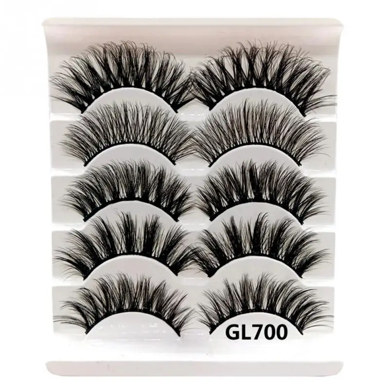 5 Pairs Women Extension Curly Make Up Fluffy Soft Comfortable False Eyelashes 3D Wispy Long Natural Party Eye Lashes Gift
5 Pairs Women Extension Curly Make Up Fluffy Soft Comfortable False Eyelashes 3D Wispy Long Natural Party Eye Lashes Gift