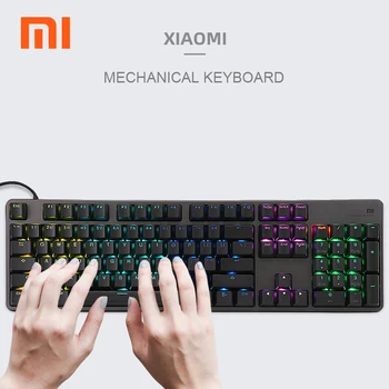 Xiaomi 104 Keys Keyboard colorful backlight Aluminum Alloy Game Wired Keyboard USB 2.0 Keyboards Xiaomi Mechanical Keyboards
Xiaomi 104 Keys Keyboard colorful backlight Aluminum Alloy Game Wired Keyboard USB 2.0 Keyboards Xiaomi Mechanical Keyboards