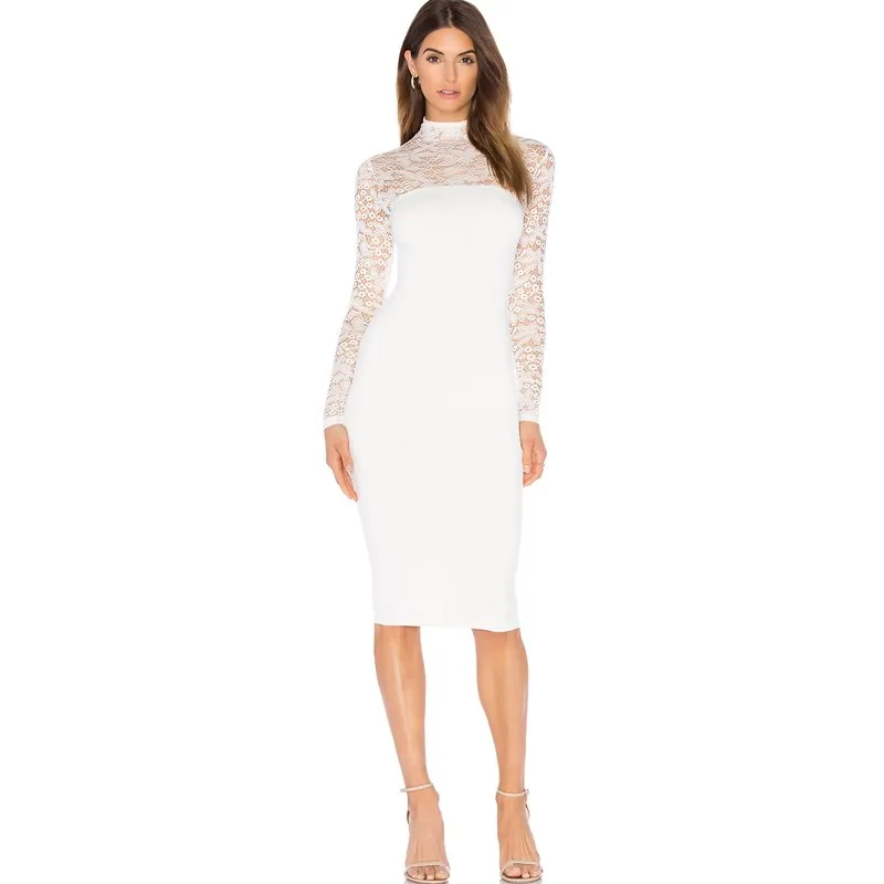 Womens Lace Sexy Dress Long Sleeve Midi Dress Ladies Formal Cocktail Party Bodycon Dress
Womens Lace Sexy Dress Long Sleeve Midi Dress Ladies Formal Cocktail Party Bodycon Dress