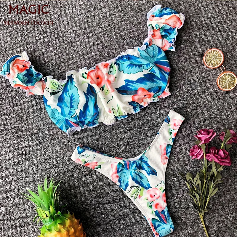 New Print Bikini Brazillian Swimsuit Women Bikini Set Sexy Off Shoulder Swimwear Female Swimming Biquini Maillot De Bain Femme
New Print Bikini Brazillian Swimsuit Women Bikini Set Sexy Off Shoulder Swimwear Female Swimming Biquini Maillot De Bain Femme