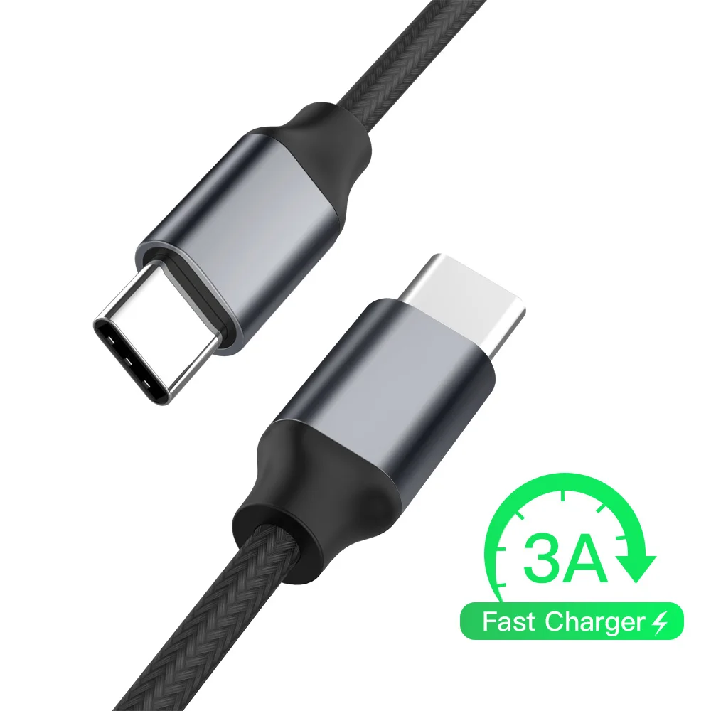 3A USB Type C Cable Fast Type-C Charging Data Cable Male to Male USB-C Cable for MacBook ChromeBook Nexus Phone Accessaries
3A USB Type C Cable Fast Type-C Charging Data Cable Male to Male USB-C Cable for MacBook ChromeBook Nexus Phone Accessaries