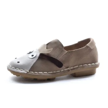 Nice Girl Retro Women Flat Shoes Cute Cartoon Genuine Leather Single Shoes hand-stitched Soft Bottom Comfortable Casual Shoes 
Nice Girl Retro Women Flat Shoes Cute Cartoon Genuine Leather Single Shoes hand-stitched Soft Bottom Comfortable Casual Shoes