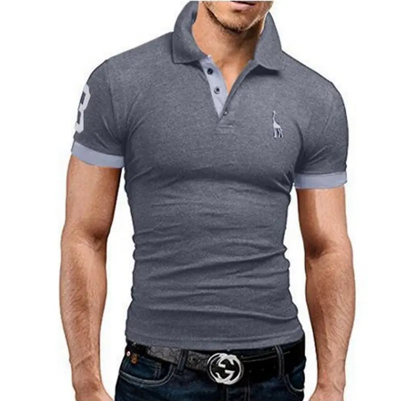Mens Polo Shirt Brands 2019 Male Short Sleeve Fashion Casual Slim Deer Embroidery Printing Men Polos XXXL
Mens Polo Shirt Brands 2019 Male Short Sleeve Fashion Casual Slim Deer Embroidery Printing Men Polos XXXL