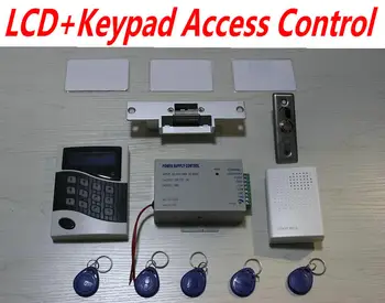 LCD Screen +Pin Code+Card standalone reader access control machine +electro strike lock+power supply+release button+Door bell
LCD Screen +Pin Code+Card standalone reader access control machine +electro strike lock+power supply+release button+Door bell