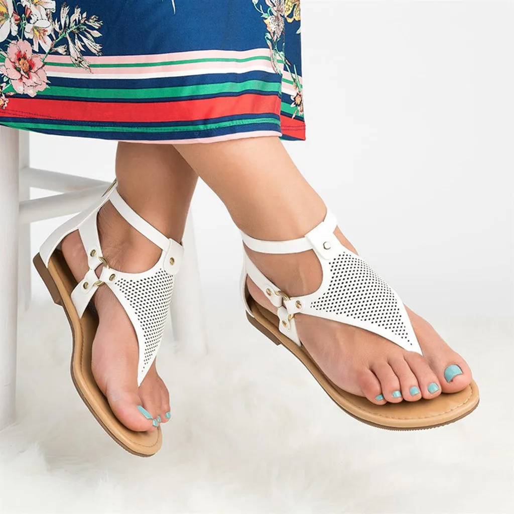 SAGACE Women's Casual Simple Rome Solid Color Hollow Out Open Toe Zipper Sandals Flat With Shoes Shoes Woman Summer Beach Apr 2
SAGACE Women's Casual Simple Rome Solid Color Hollow Out Open Toe Zipper Sandals Flat With Shoes Shoes Woman Summer Beach Apr 2