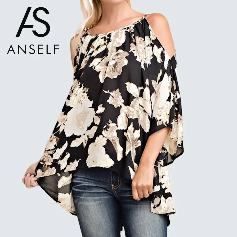 Anself 5XL Floral Print Off Shoulder Women Blouse 3/4 Flare Sleeves Casual Summer Shirts Women Beach Boho Top Plus Size Blusas
Anself 5XL Floral Print Off Shoulder Women Blouse 3/4 Flare Sleeves Casual Summer Shirts Women Beach Boho Top Plus Size Blusas