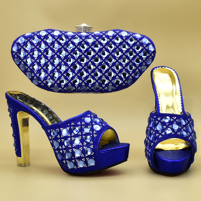 Latest African Shoes and Bag Set Decorated with Rhinestone Women Shoes and Bag Set in Italy for Party High Heeled Women Shoes
Latest African Shoes and Bag Set Decorated with Rhinestone Women Shoes and Bag Set in Italy for Party High Heeled Women Shoes
