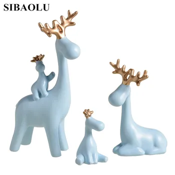 Resin Deer Family Figurine Deer Family Animal Statue Modern Ornaments Wedding Gift Home Cabinet Decor Craft Miniature Figurines
Resin Deer Family Figurine Deer Family Animal Statue Modern Ornaments Wedding Gift Home Cabinet Decor Craft Miniature Figurines