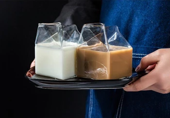 Creative Milk Glass Mug 350ml Milk Carton Creamer Funny Heat Resistant Glass Cup Cute Crystal Juice Morning Cup Drinkware
Creative Milk Glass Mug 350ml Milk Carton Creamer Funny Heat Resistant Glass Cup Cute Crystal Juice Morning Cup Drinkware