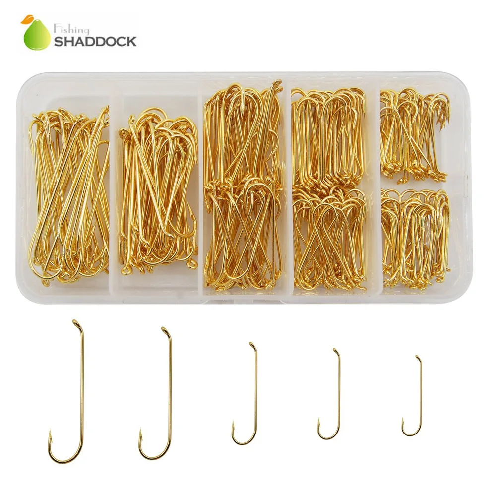 Shaddock Fishing 300pcs/Box Golden Fly Hooks Long Shank Streamer Fly Tying Fishing Hooks Set With Box
Shaddock Fishing 300pcs/Box Golden Fly Hooks Long Shank Streamer Fly Tying Fishing Hooks Set With Box