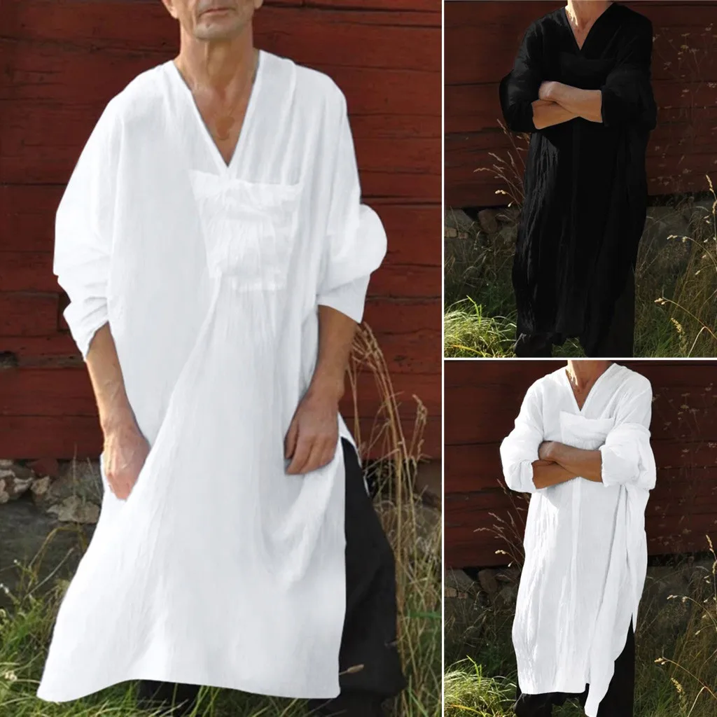 Men dress clothes Oversize vetement femme Mens Ethnic Robes Loose Solid Long Sleeve Loose Vintage Dress Kaftan elbise clothes
Men dress clothes Oversize vetement femme Mens Ethnic Robes Loose Solid Long Sleeve Loose Vintage Dress Kaftan elbise clothes