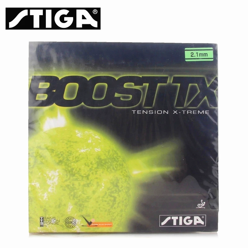 STIGA BOOST-TX Table tennis rubber Offensive+ Defensive pimples in STIGA ping pong sponge
STIGA BOOST-TX Table tennis rubber Offensive+ Defensive pimples in STIGA ping pong sponge