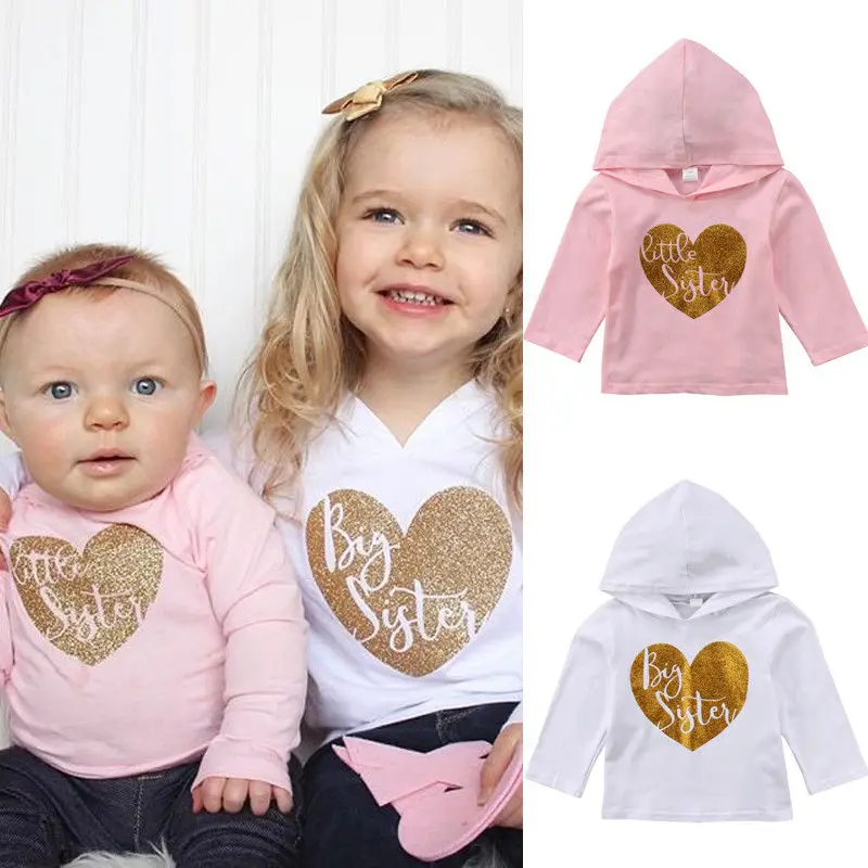 Toddler Kid Girl Clothes Baby Sister Matching Hoodies Sweatshirts Clothes Hooded Tops cotton Outwear
Toddler Kid Girl Clothes Baby Sister Matching Hoodies Sweatshirts Clothes Hooded Tops cotton Outwear