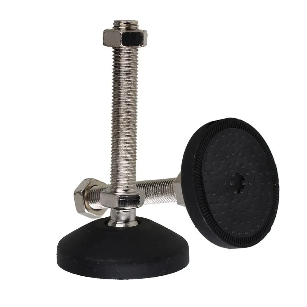 Black 78mm Dia M16 x 100mm Threaded Universal Joint Adjustable Levelling Feet Furniture Glide Pad Pack of 2
Black 78mm Dia M16 x 100mm Threaded Universal Joint Adjustable Levelling Feet Furniture Glide Pad Pack of 2