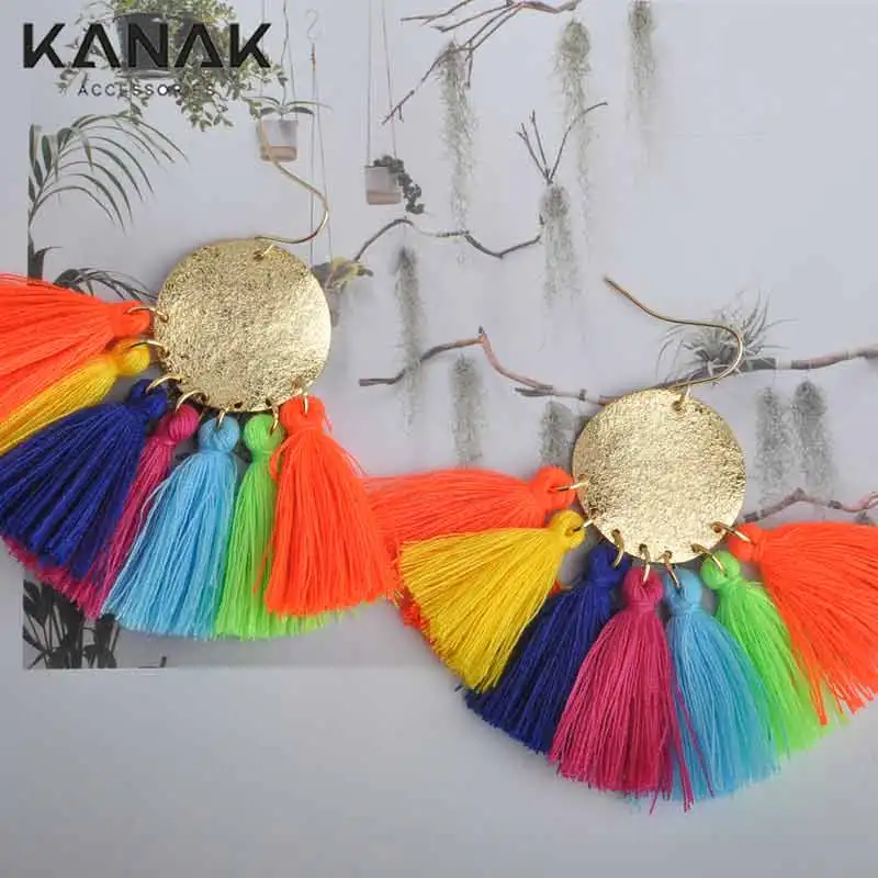 KANAK Handmade Ethnic Bohemian Dangle Earrings Accessories Cotton Handmade Fringed Earrings Jewelry Trendy Style
KANAK Handmade Ethnic Bohemian Dangle Earrings Accessories Cotton Handmade Fringed Earrings Jewelry Trendy Style