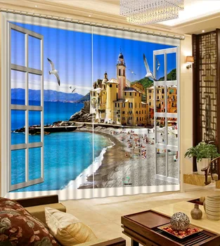 3D Curtain Blackout Bedroom Living Room Office Hotel Cortinas Castle outside the sea window 3D Bathroom Shower Curtain
3D Curtain Blackout Bedroom Living Room Office Hotel Cortinas Castle outside the sea window 3D Bathroom Shower Curtain