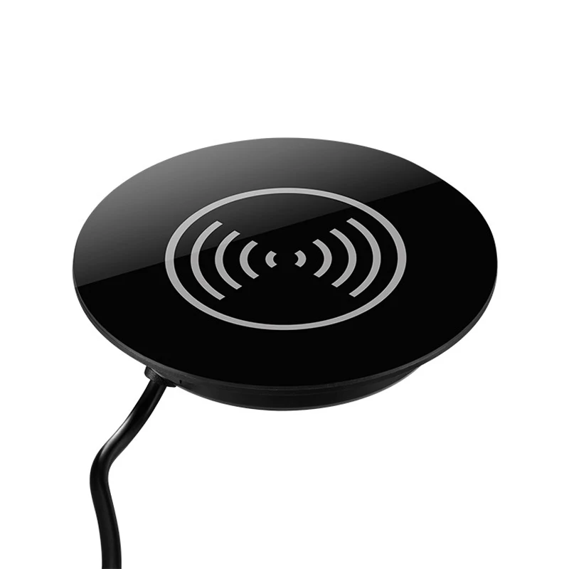 

Embedded Desk 10W Wireless Charger QI Furniture Fast Wireless Charging Cellphone Office Cafe For iPhone 11 X 8 XR Samsung S10+S9