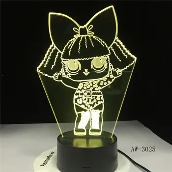 Little Girl 3D Led Kid Bedside Lighting Decor NightLight Cartoon Characters Gifts Table Lamp 7 Color Change Usb Light AW-3025
Little Girl 3D Led Kid Bedside Lighting Decor NightLight Cartoon Characters Gifts Table Lamp 7 Color Change Usb Light AW-3025