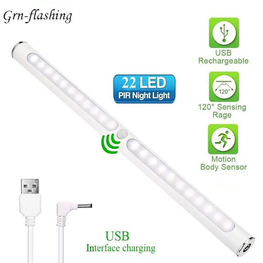 30CM 22 LED Under Cabinet Light SMD 2835 USB LED PIR Motion Sensor Touch for Closet Wardrobe Toilet lamp night Lights 
30CM 22 LED Under Cabinet Light SMD 2835 USB LED PIR Motion Sensor Touch for Closet Wardrobe Toilet lamp night Lights
