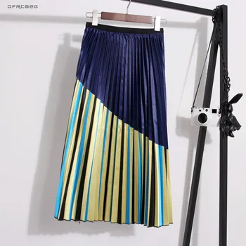 Patchwork Striped Pleated Velvet Skirt For Women 2019 Summer Print Casual Beach Boho Harajuku Midi Skirt Female
Patchwork Striped Pleated Velvet Skirt For Women 2019 Summer Print Casual Beach Boho Harajuku Midi Skirt Female