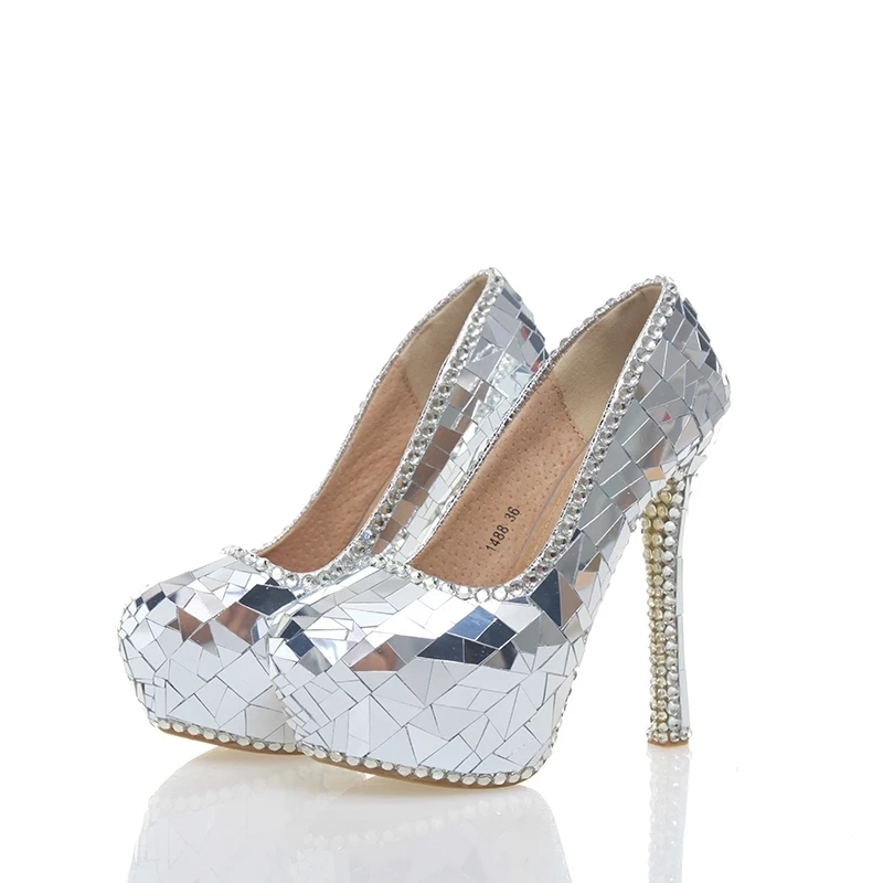 2018 Gorgeous Silver Crystal Bride Wedding Party High Heels Handmade Cinderella Prom Event Shoes Crystal Banquet Pumps Size 43
2018 Gorgeous Silver Crystal Bride Wedding Party High Heels Handmade Cinderella Prom Event Shoes Crystal Banquet Pumps Size 43
