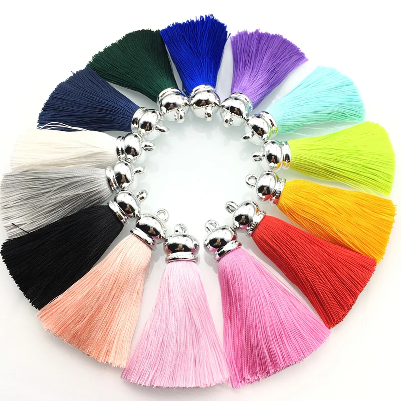 6.5cm Tassel Vintage Ice Silk Tassels Fringe Purl Macrame DIY Jewelry Keychain Curtain Cellphone Straps Pendant 18 Colors
6.5cm Tassel Vintage Ice Silk Tassels Fringe Purl Macrame DIY Jewelry Keychain Curtain Cellphone Straps Pendant 18 Colors