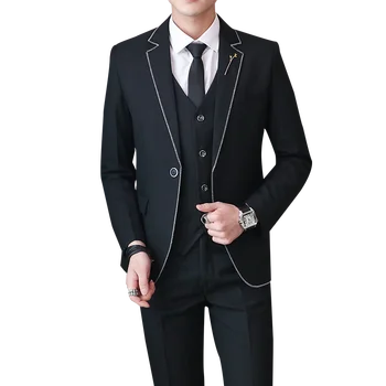 Three-piece Suits for Men High-end Dresses for Business Wedding Banquets Size 3XL Men's Suit
Three-piece Suits for Men High-end Dresses for Business Wedding Banquets Size 3XL Men's Suit