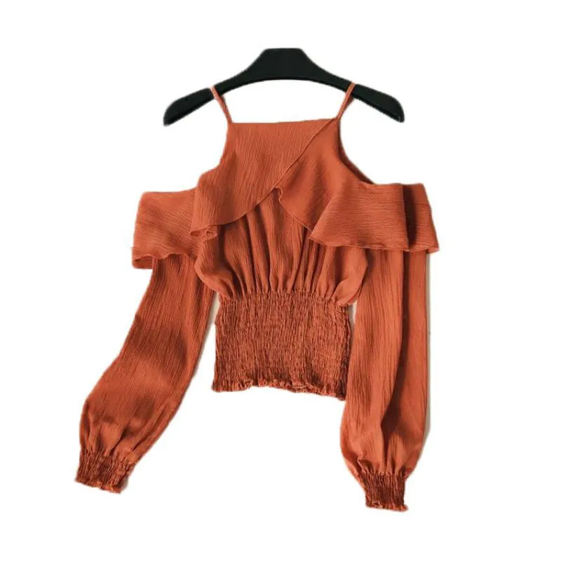 2019 Sexy off shoulder top Women Blusas New Fashion Chiffon Blouse Ruffles Patchwrk Long Sleeve Elegant Shirts ladies tops Z1092
2019 Sexy off shoulder top Women Blusas New Fashion Chiffon Blouse Ruffles Patchwrk Long Sleeve Elegant Shirts ladies tops Z1092