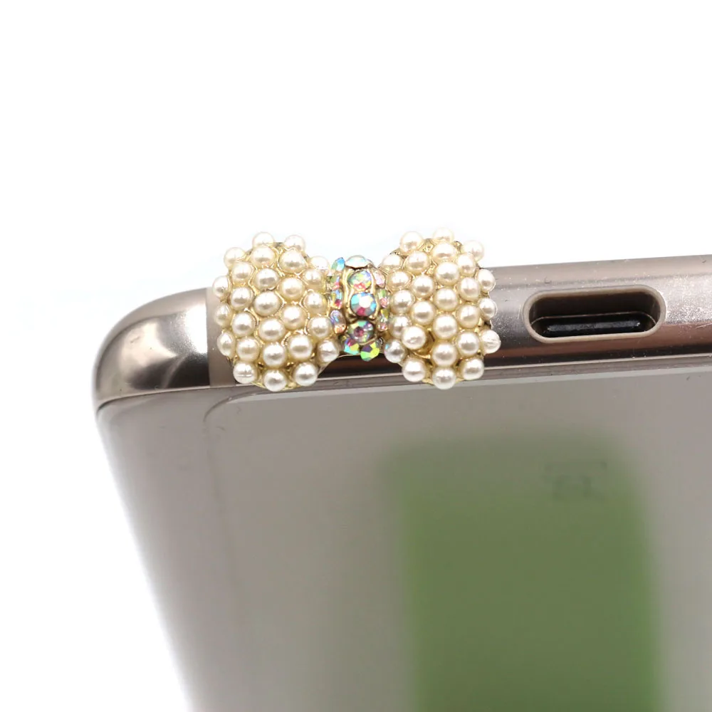 Elegance Fashion Style Small Pearl With Diamond Bow Design Mobile Phone Ear Cap Dust Plug For Iphone Samsung 3.5mmDustPlug
Elegance Fashion Style Small Pearl With Diamond Bow Design Mobile Phone Ear Cap Dust Plug For Iphone Samsung 3.5mmDustPlug