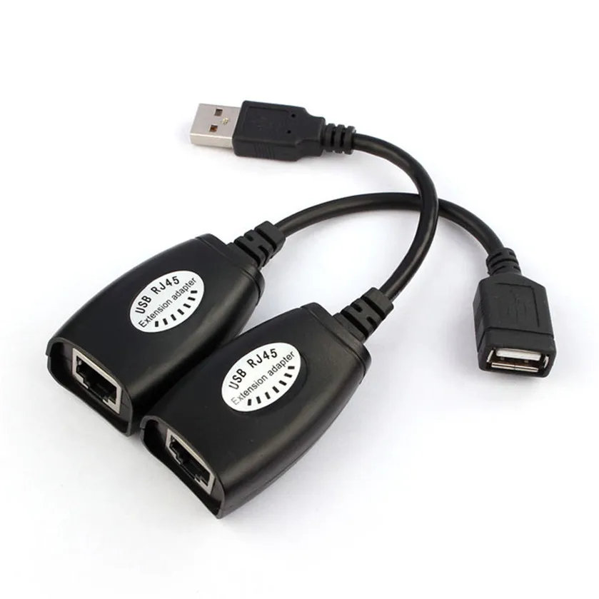 Hot Brand USB Extension Extender Adapter Up To 150ft Using CAT5 RJ45 LAN Cable 2.65
Hot Brand USB Extension Extender Adapter Up To 150ft Using CAT5 RJ45 LAN Cable 2.65