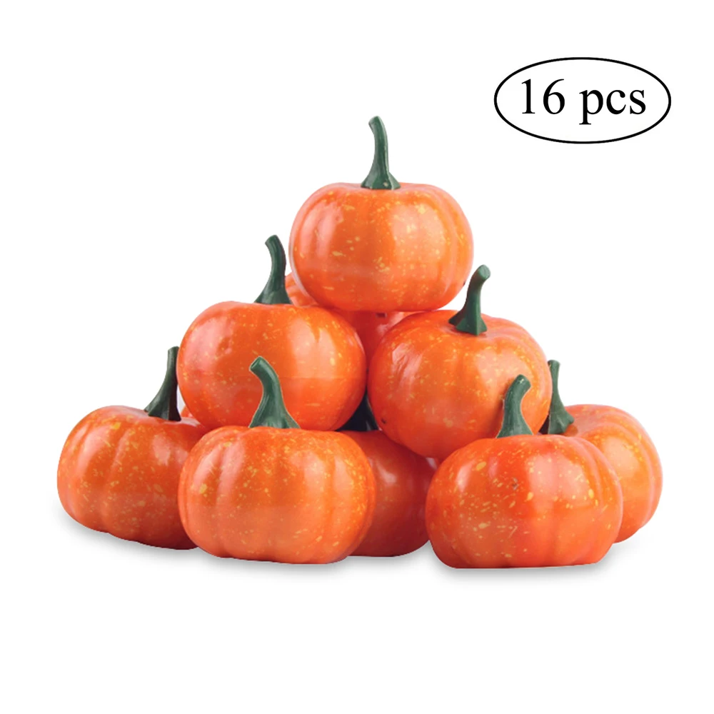16pcs Mini Artificial Fake Decorative Pumpkin Halloween Props Faux Vegetables Pretend Play Photography Property Fruit Decoration
16pcs Mini Artificial Fake Decorative Pumpkin Halloween Props Faux Vegetables Pretend Play Photography Property Fruit Decoration