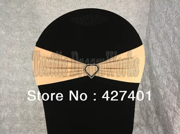 Hot Sale Champagne Spandex Bands / Lycra Band /Chair Covers Sash With Heart Shape Diamond Buckle For Wedding & Banquet
Hot Sale Champagne Spandex Bands / Lycra Band /Chair Covers Sash With Heart Shape Diamond Buckle For Wedding & Banquet