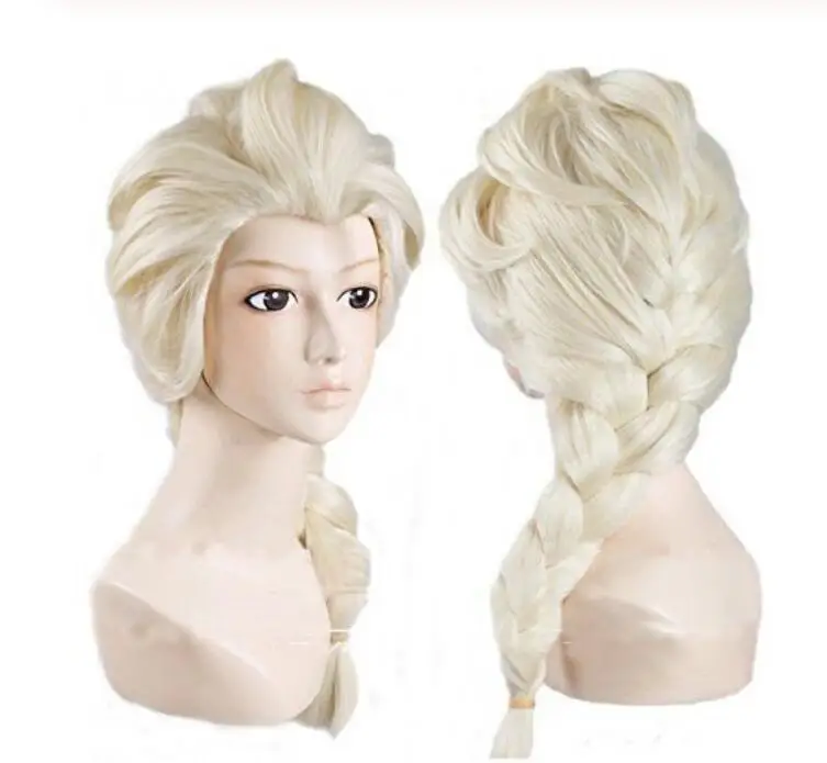 Jewelry Wig Frozen Elsa Princess Cosplay wig Long Weaving Braid Light Blonde Wigs Free Shipping
Jewelry Wig Frozen Elsa Princess Cosplay wig Long Weaving Braid Light Blonde Wigs Free Shipping